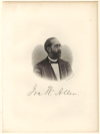 ALLEN, IRA WILDER (1827-?)  Prominent Educator in Chicago, Illinois
